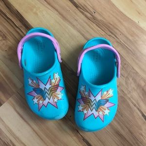 Wonder Woman crocs child